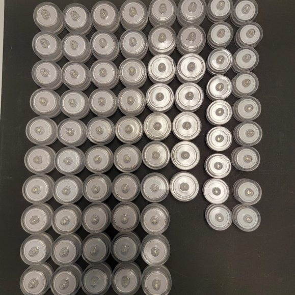 75 Submersible LED Lights, Waterproof Tea Lights, White Submersible Pool Lights - Picture 3 of 5